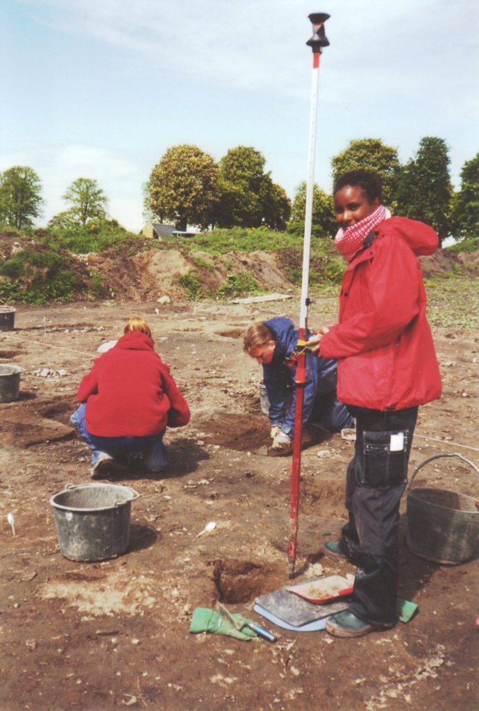 Excavating at Uppakra, Sweden