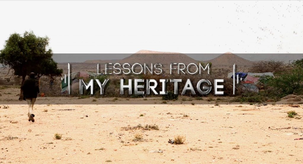 Sada Mire presenting the documentary 'Lessons from my Heritage' for China Global Television Networks 2018